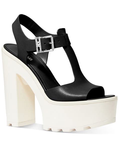 michael kors sinead sandals|Sinead Leather Platform Sandal .